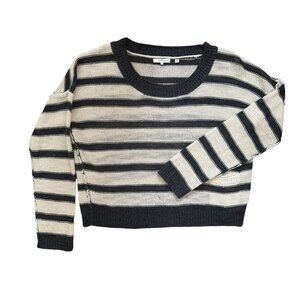 360 Sweater Knitted Crewneck Nautical Pullover Tunic with a Pocket Size Small